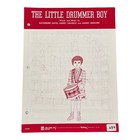 The Little Drummer Boy Vintage Christmas Sheet Music 1960 Piano Vocals 