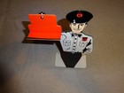Vintage Phillips 66 Gasoline     man 12  Metal Gas   Oil Business Card Holder Sign