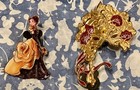 Disney Designer Beauty belle Midnight Masquerade Princess Pin  Mask Pin    Card