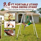 Aerial Stand Portable Rig Frame Yoga Swing Bar Indoor   Outdoor Steel 103 x115 