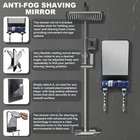 Shower Mirror For Shaving Fogless With Multifunctional Storage Adjustable Angle