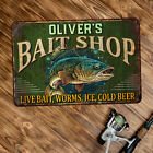 Personalized Fishing Sign Bait Man Cave Lake House Decor Gift Dad 108122002076