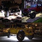 24x White Led Rock Lights Underbody Trail Rig Glow Lamp Offroad Suv Pickup Truck