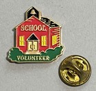 School Volunteer Schoolhouse Soft Enamel Lapel Pin 