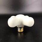 Antique Porcelain Waste Water Faucet Tap Knob Metal 3 1 4   