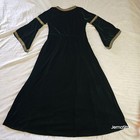 Dark Velvet Green Medieval Dress Kids Medium Costume Cosplay Renaissance Gown 