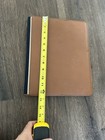 Vintage Coach Brown Leather Folder Organizer Planner Notepad Portfolio