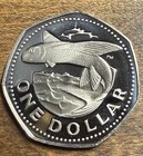 Deep Cameo Proof Barbados 1976 1 Dollar 10th Anniversary Of Independence Km 23