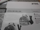 Stihl Br 350  430 Backpack Blower Instruction Manual With Wrench