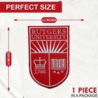 Rutgers University Logo Iron On Patch - Sew Patch - Embroidered Patch 2 3 x3 5 