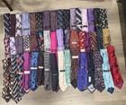 Charvet Ralph Lauren Dior Jsa  Bank Vintage Ties   Bow Ties Lot Red Blue Yellow