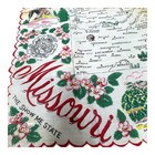 Vtg Missouri Souvenir Handkerchief Map Landmarks State Capitol Mark Twain Read