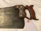 Rare Vintage Antique Young America Spring Steel 9p Hand Saw W  Etching Carpentry