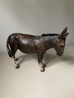 Vintage Donkey Mule Figure Hard Plastic 5 Inch Tall 8 Inch Long