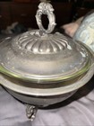 Vtg English Silver Mfg Corp Silverplate Chafing Dish W lid Usa Made Never Used  