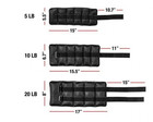 Adjustable Arm Leg Weights Wrist Ankle Workout  2 5-pound Pair  5 Lb Total 