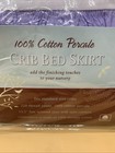 New Tl Care Cribskirt Crib Bed Skirt  13 5  Long Skirt Lavender Purple 100 cottn