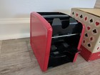 Vintage Arrco 1960s Black burgundy Hand Operated Card Shuffler Tested Works New