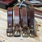 Men   s Full Grain Buffalo Leather Belt     Handmade Usa  Casual Work  1 5    Wide