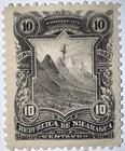 Travelstamps  1893 Nicaragua Stamps Scott  54  10 Cent  Mint  Og  Hinged