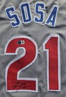 Sammy Sosa Autographed Grey Jersey With Beckett Authentication Coa