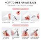 200 Pcs Disposable Icing Piping Bags 12 Inch Pastry Frosting Bags For Cake Decor