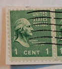 U s  Postage   George Washington   1   Green Stamp  3ea     Posted used   1932