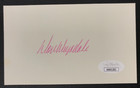 Brooklyn Dodgers Don Drysdale Signed Index Card W  Jsa Coa Hall Of Famer  D 1993