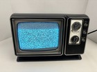 Vintage 1977 Zenith Black   White Tv Television J092y - Working  see Video 
