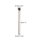 200pcs Red Copper Ball Head Pins 50mm Wire Head Pins Brass 24 Gauge