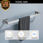 Brushed Nickel Bathroom Towel Bar Set Bathroom Accessories Hardware Set Includin