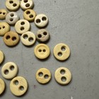 Lot Of 25 Vintage Antique Mid Century Cream White Round Two Hole Buttons 1 5cm