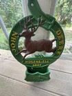 Vintage John Deere Cast Iron Wall Pocket Letter Mail Bill Holder 10  X 17 