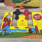 Vintage 1950s Ohio Art Whirli Bird Target Gun Tin Litho Shooting Game -org  Box