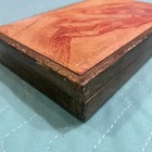 Vintage Italy Italian Wooden Jewelry Trinket Box Gold