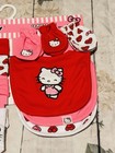 Hello Kitty Baby Headbands  Mittens  Socks   Bibs Pink  Red Valentines  be Mine 