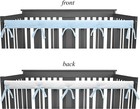 American Baby Compnay 2 Pack Reversible Slide Crib Rail Covers  Blue 27 5  X 8 