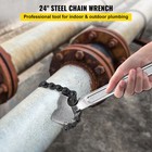 Vevor 24 Inch Pipe Chain Wrench Heavy Duty 6 7 Inch Chain Wrench