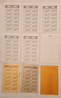 Vintage 1957 - 1967 Loose Leaf Calendars - Card Stock   Paper