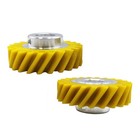 2-pack W10112253 Mixer Worm Gear   4-pack W10380496 Carbon Brushes 1  Yellow