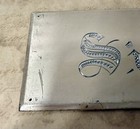 Vintage Metal    sister    Casket Plaque 9 5x4 Inches Funeral Death Coffin Heavy Htf