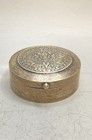 Vintage Mexico Sterling Silver 925 Aztec Mayan Calendar Round Jewelry Pill Box