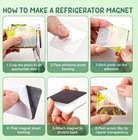 20pcs Diy Fridge Magnet Kit  Clear Acrylic Diy Fridge Magnets Set With Adhesive