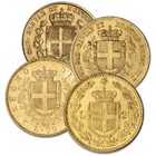 Italy Gold 20 Lire  1867 Oz - Xf au - Random Date