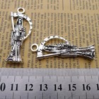Bulk 30pcs Grim Reaper Charms Diy Jewelry Making Pendant Antique Silver