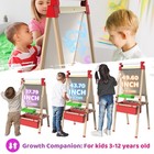 Easel For Ages 4-8 Easels For Toddlers Art Easel Ages 8-12 Light Up Wooden Dr   