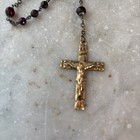 Vintage ant   Knights Of Columbus Red   Gold Rosary Was Given To My Father Hfc 