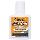 Bic Wite-out Quick Dry Correction Fluid - 2 Pack - 2 Count  pack Of 1   White