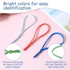 60pcs Stretchy Puppy Collars For Litter Colored Whelping Identification Bands   