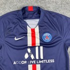 Nike Psg Jersey Mens Size L Navy Paris Saint-germain Soccer Shirt Football Team